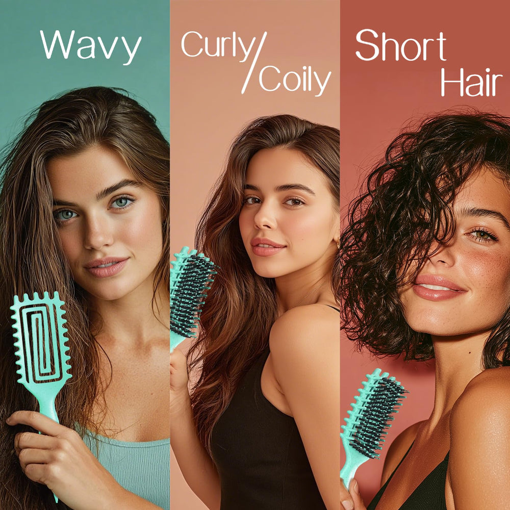 Tcsxady Curl Defining Brush offering even curl distribution for consistent results.