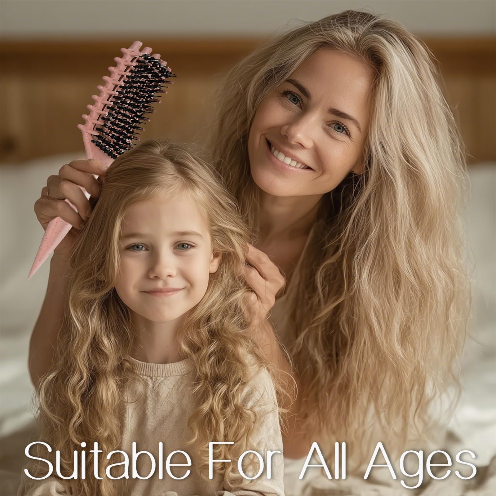 Tcsxady Curly Hair Brush is travel-friendly and lightweight for on-the-go use.