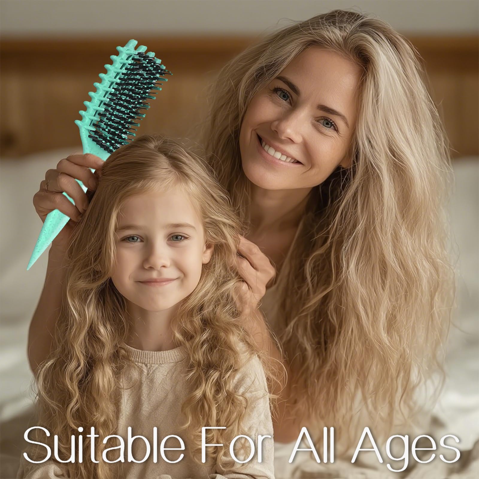 Tcsxady Lightweight on-the-go brush fits bags for styling anywhere.