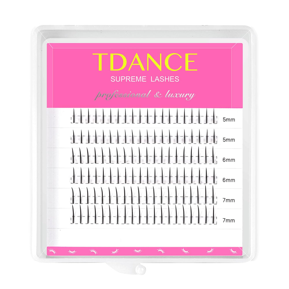 TDANCE bottom lash extensions pack for quick, balanced lower lashes.