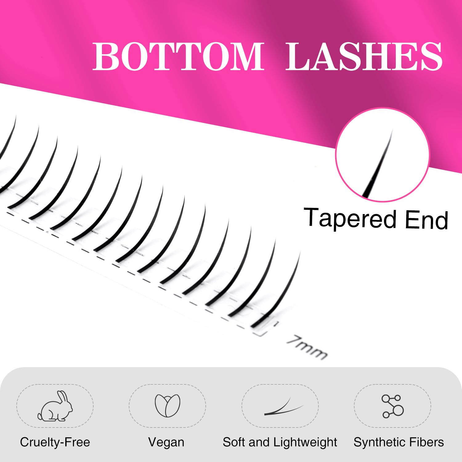 TDANCE bottom lash strips shown for easy removal in salon workflows.