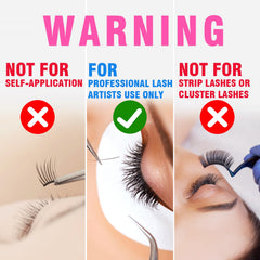 TDANCE eyelash extension glue close-up highlighting fast drying for quick lash applications