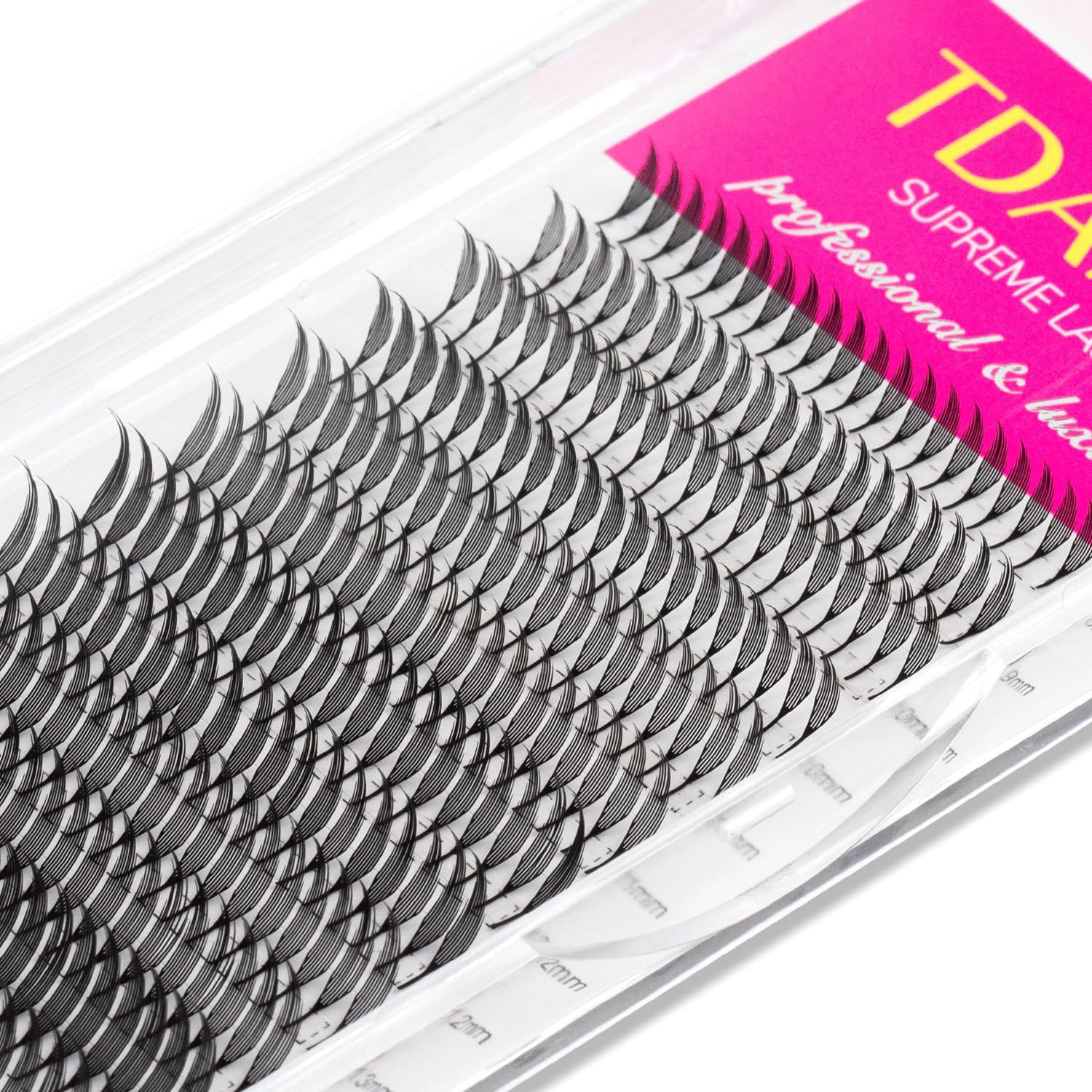 TDANCE Premade Anime Spire lashes close-up, plume flake design for soft blending