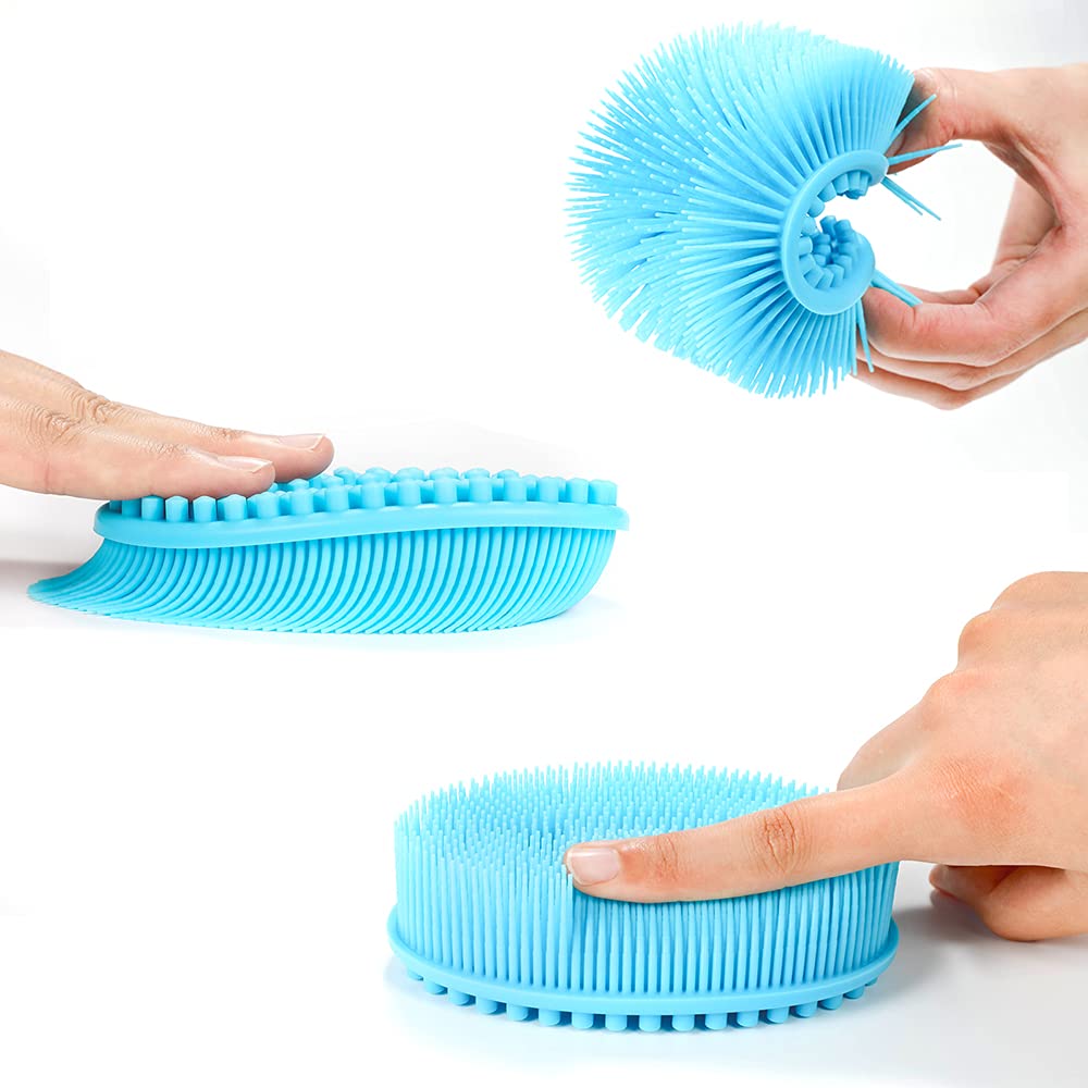 TDHDIKE doble cara lufa silicona para exfoliar y masajear