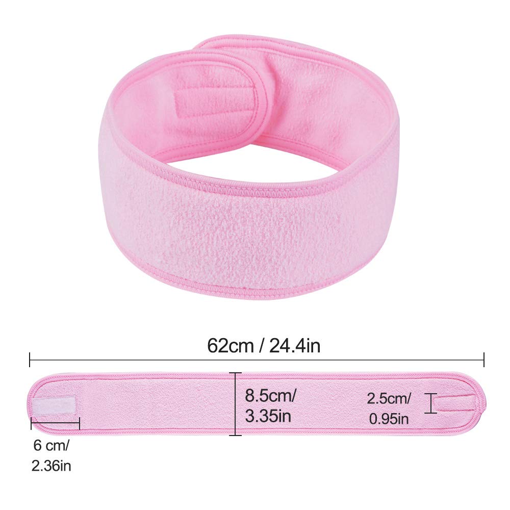 TDHDIKE black headband ideal for makeup and skincare sessions