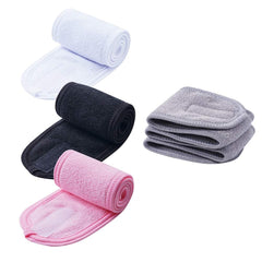 TDHDIKE facial headband white with skin-friendly fabric for skincare routines