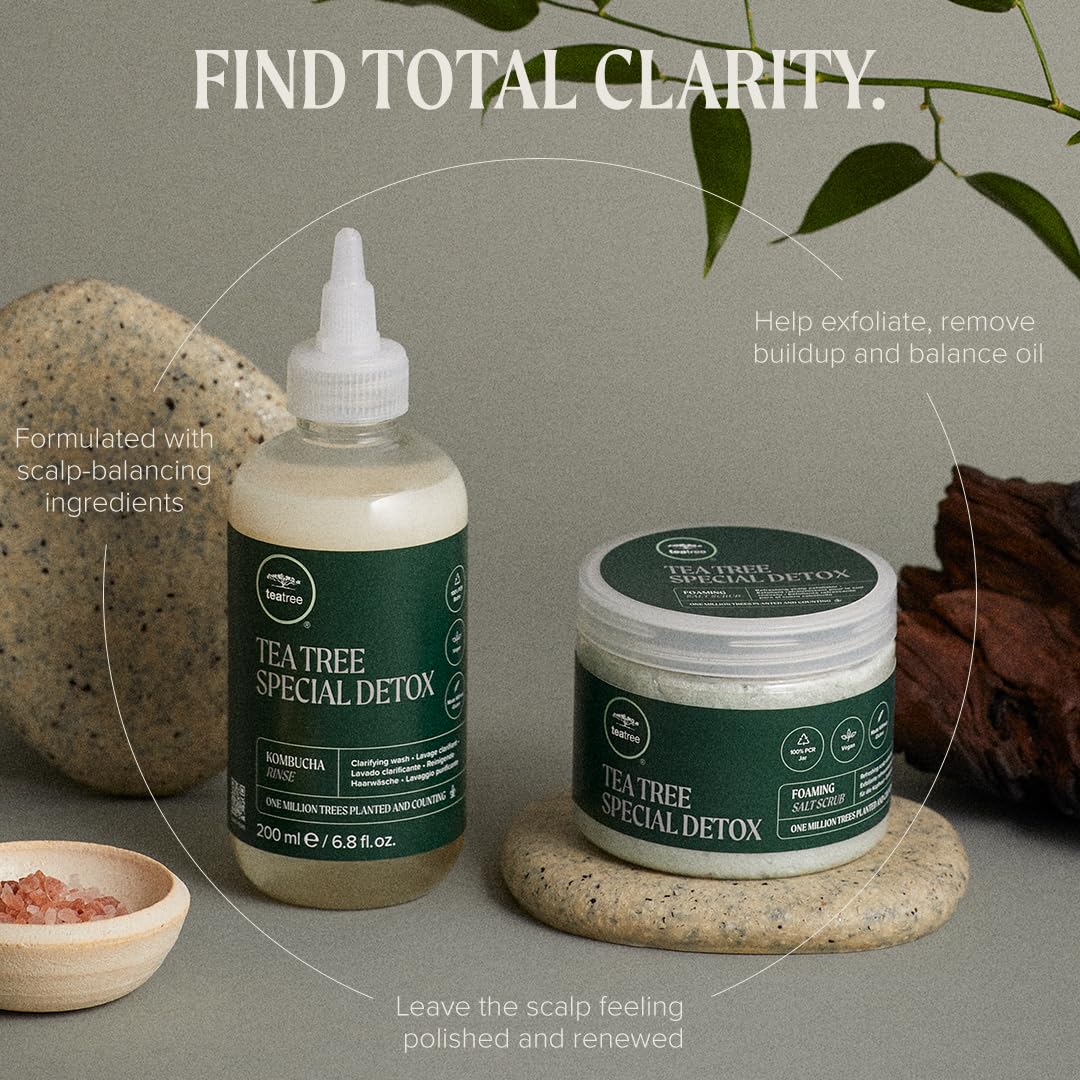 Tea Tree fragrance provides an invigorating scent for hair care.