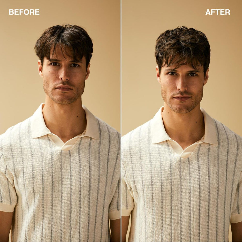 Tea Tree Forming Cream on short hair delivering workable hold.