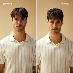 Tea Tree Forming Cream on short hair delivering workable hold.