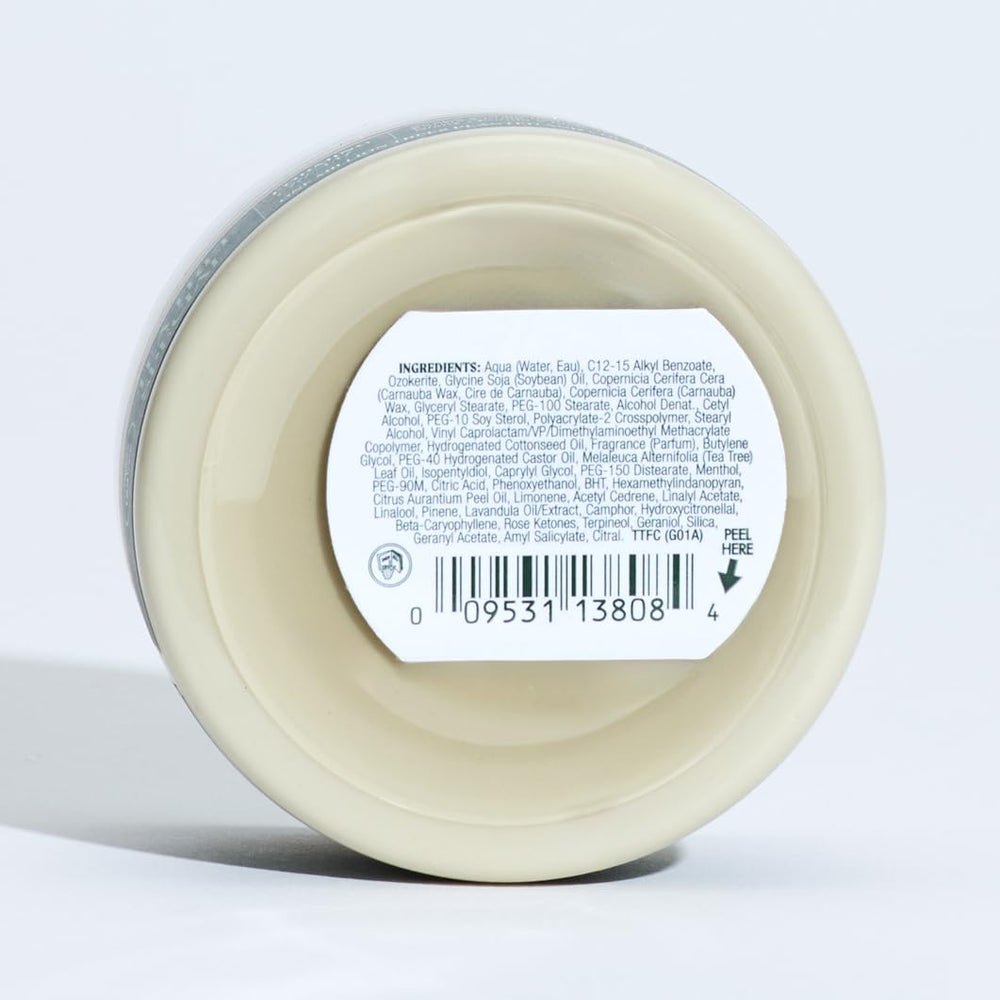 Air-dried hair after Tea Tree Forming Cream showing subtle shine.