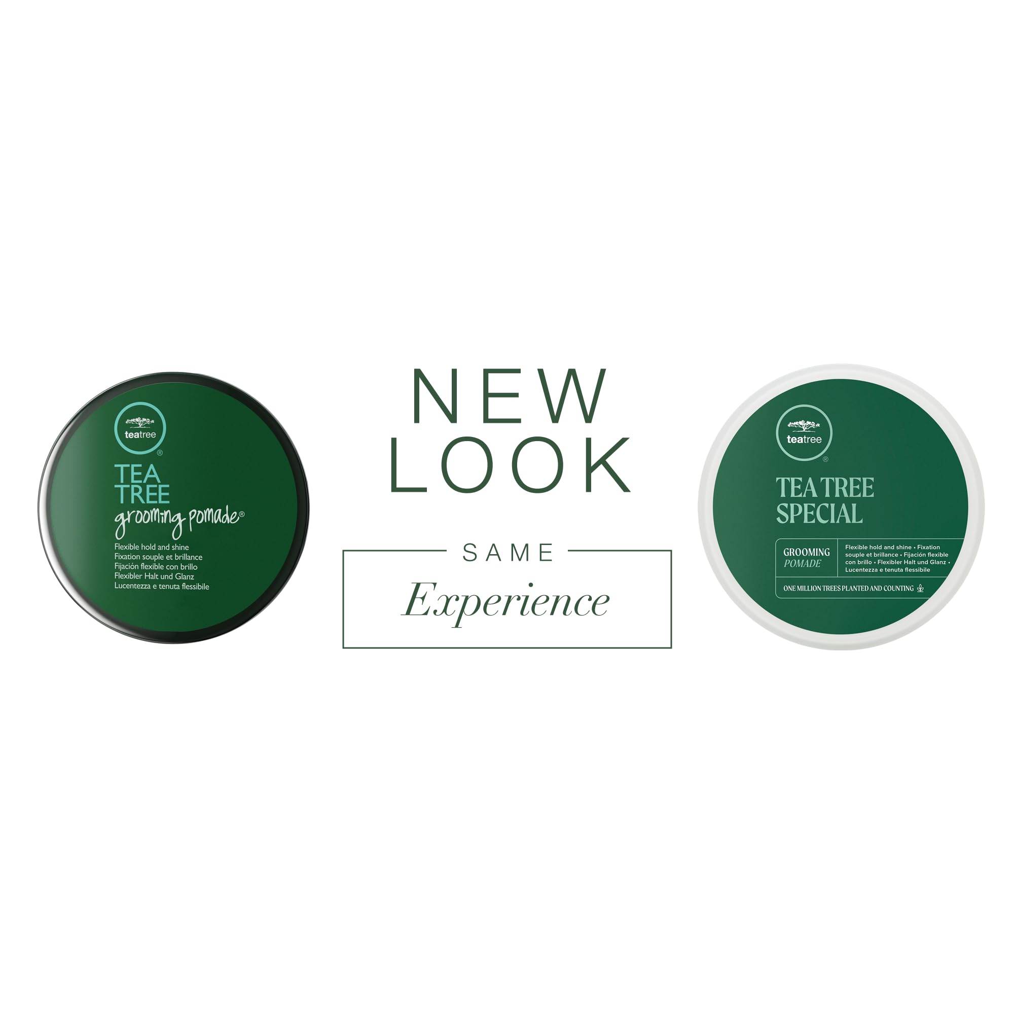 Tea Tree Grooming Pomade being rubbed between hands for smooth hold