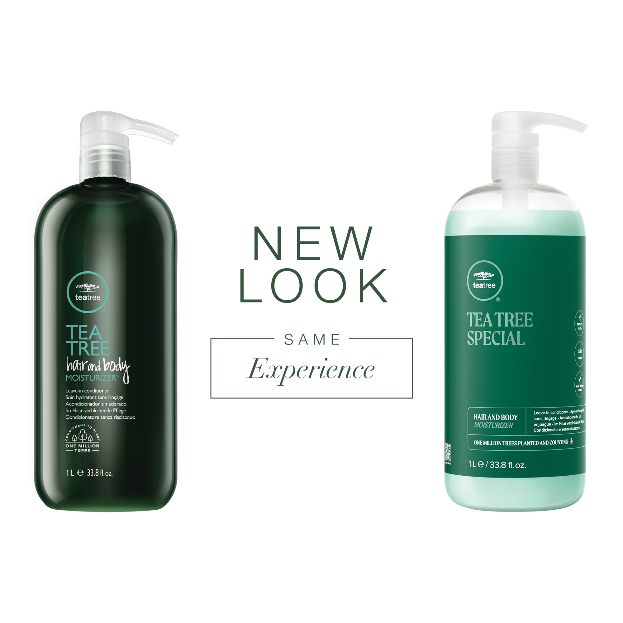 Tea Tree Hair and Body Moisturizer leave-in application smooths dry hair.