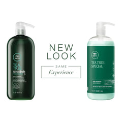 Tea Tree Hair and Body Moisturizer leave-in application smooths dry hair.