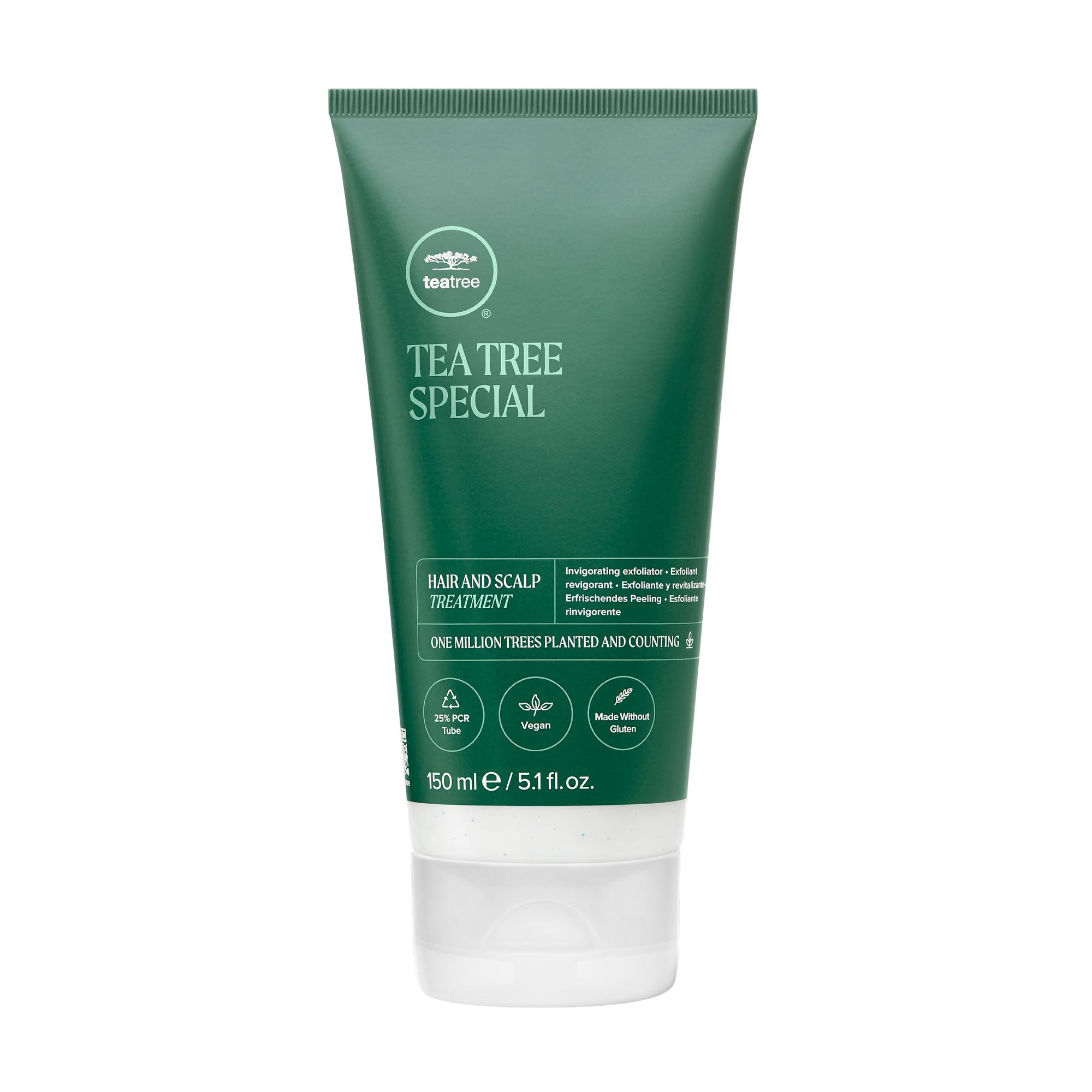 Tea Tree Hair and Scalp Treatment applying mask on damp hair for hydration
