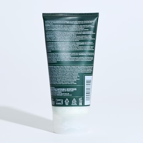 Tea Tree Hair and Scalp Treatment close-up showing shiny, nourished strands