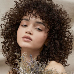 Tea Tree Lavender Mint leave-in conditioning ingredients close-up.