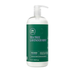 Tea Tree Lavender Mint Moisturizing Conditioner bottle highlights hydrating formula for dry hair