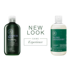 Tea Tree Lavender Mint Moisturizing Shampoo bottle back showing product details