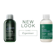 Tea Tree Lavender Mint Shampoo etiqueta, ingredientes calmantes