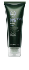 Tea Tree Lavender Mint Taming Cream packaging variation shows eco-friendly design for refined hair care.