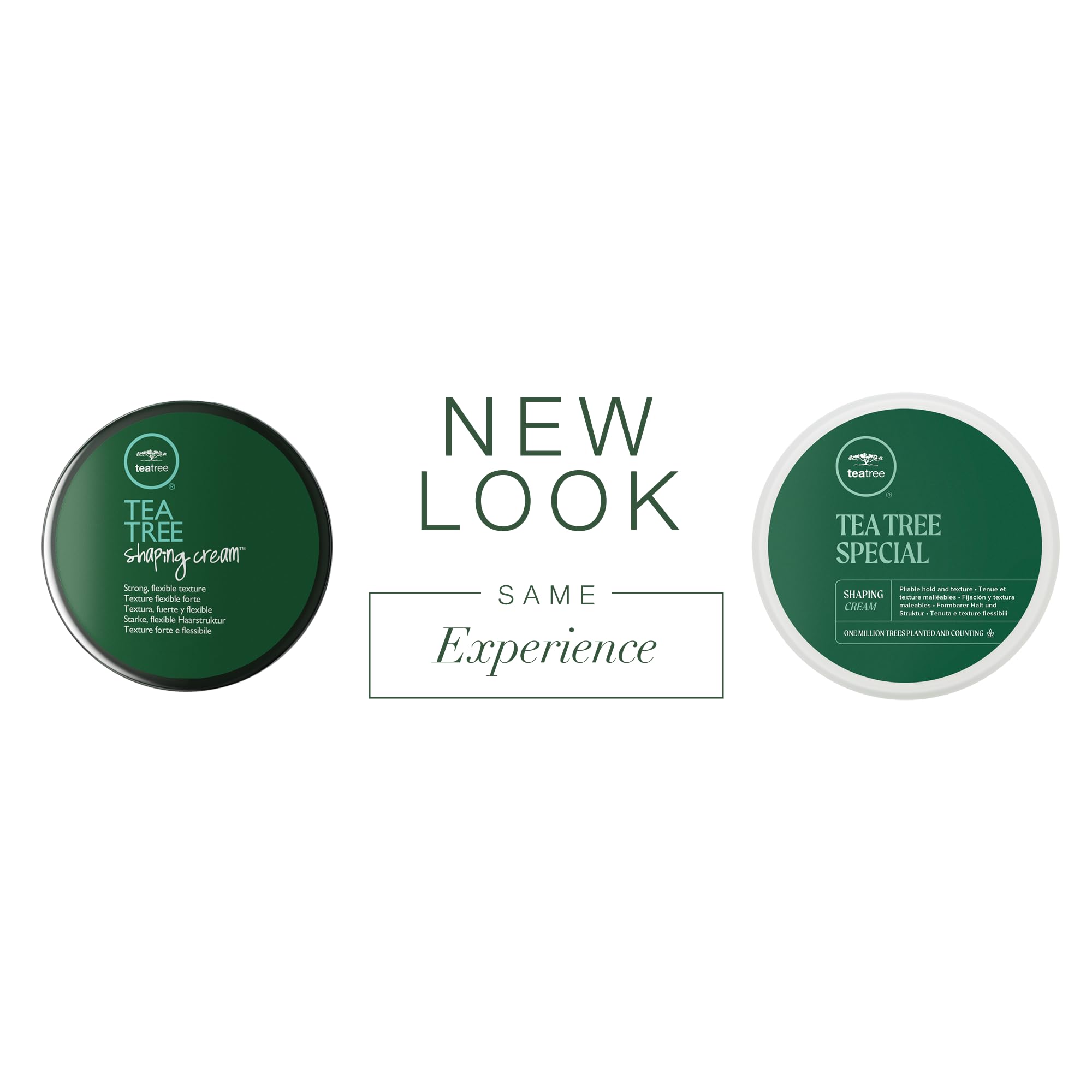 Tea Tree Shaping Cream texture demonstrating matte finish