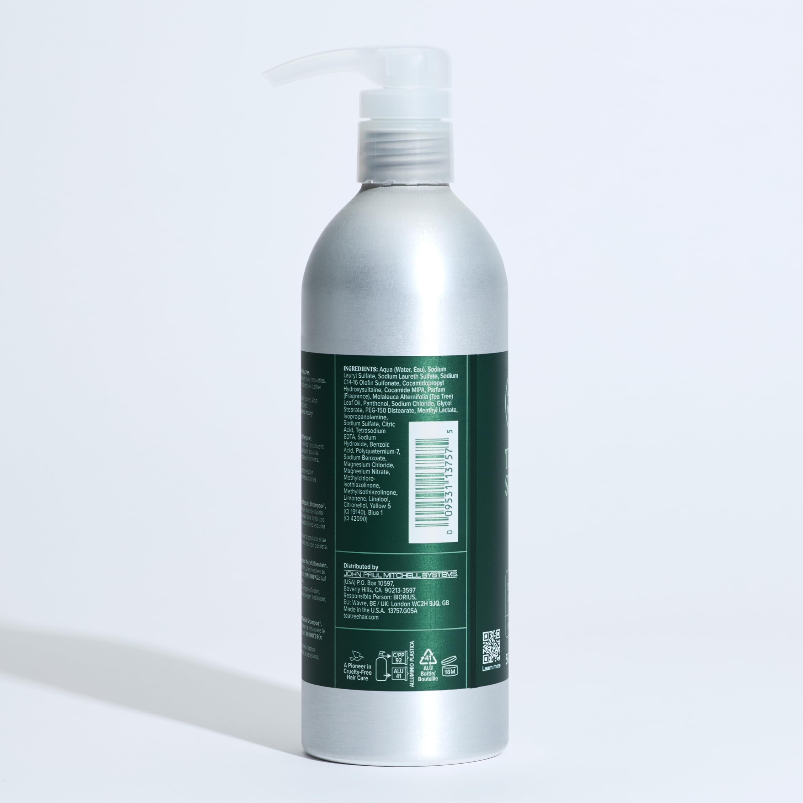 Tea Tree Special aluminum bottle travel-friendly, compact for trips.