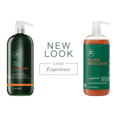 Tea Tree Special Color Shampoo highlights rooibos botanicals for color longevity.