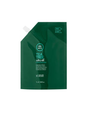 Tea Tree Special Conditioner bottle close-up highlights tingling freshness and detangling support.