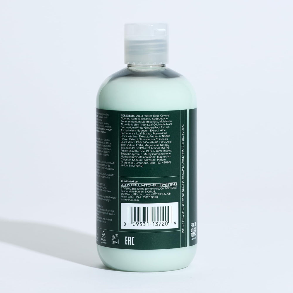 Tea Tree Special Conditioner hands tingling aroma demonstrates sensory experience