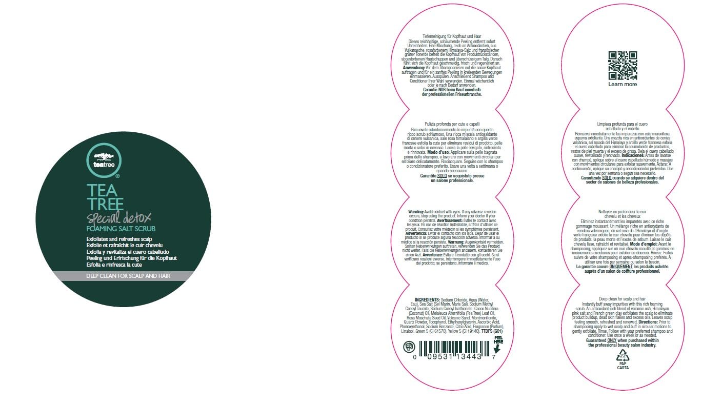 Tea Tree Special Detox Scrub leaves scalp feeling refreshed and clean.