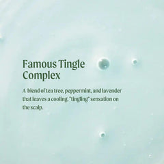 Tea Tree Special Shampoo scalp refresh shows cooling tingle during wash