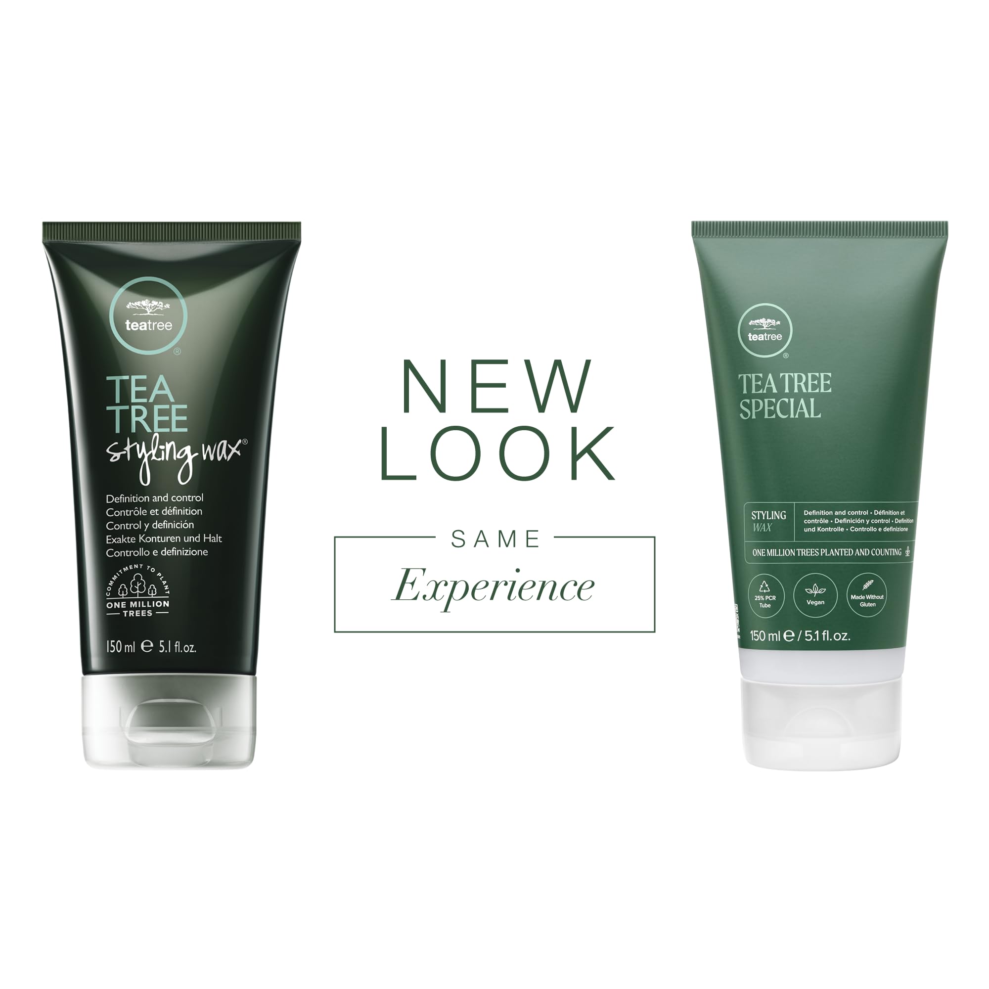 Tea Tree Styling Wax flexible-hold image shows natural shine and controllable texture.