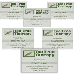 Tea Tree Therapy jabón en barra base vegetal con eucalipto, para uso diario y piel suave.
