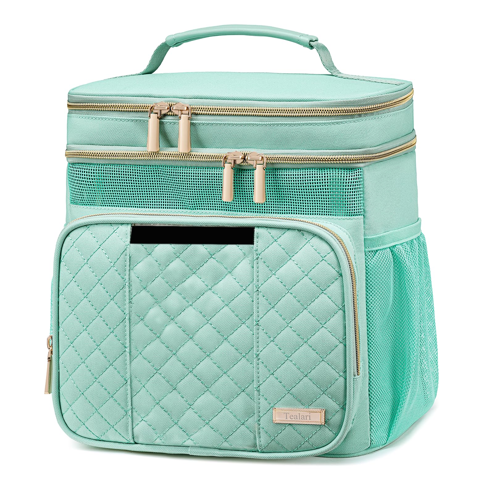 Tealari large toiletry bag with dorm-hang design for organized campus storage.