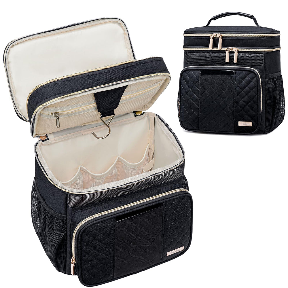 Tealari large toiletry bag for women and men, ideal for dorm storage and travel.