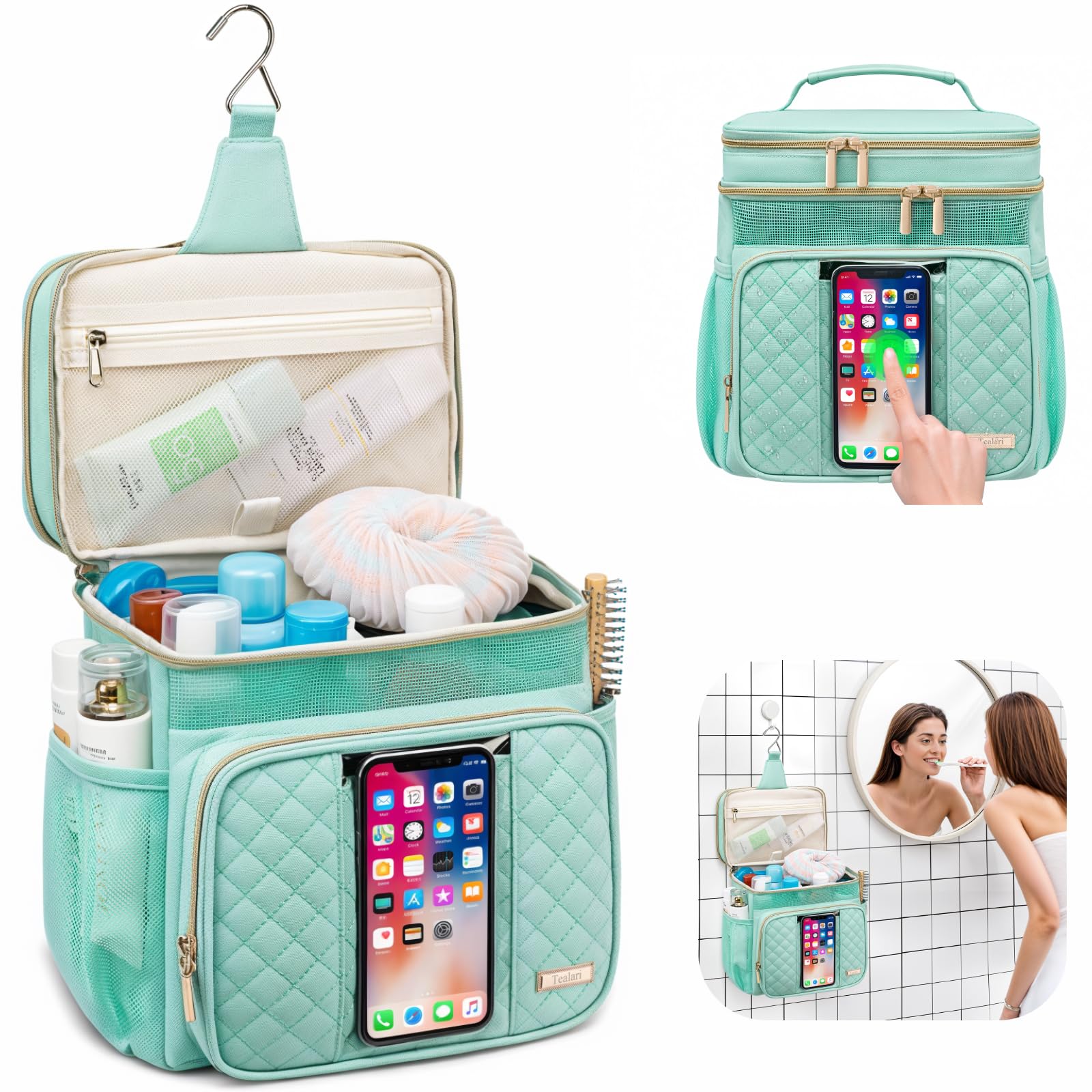 Tealari waterproof phone pocket keeps devices safe while you travel or shower.
