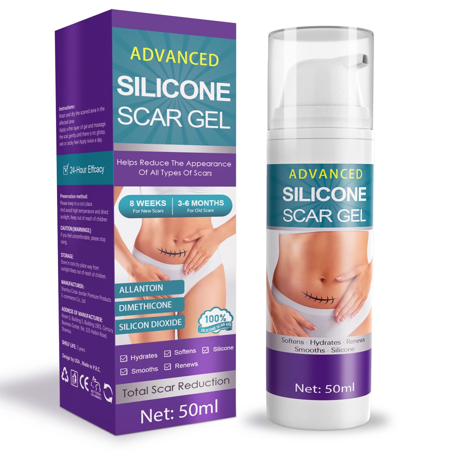Tearich Crema de Silicona: aplicación diaria para cicatrices visibles y piel suave.
