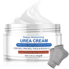 TEAWOO Crema de Pies con Urea al 40,67% para hidratación profunda de talones secos