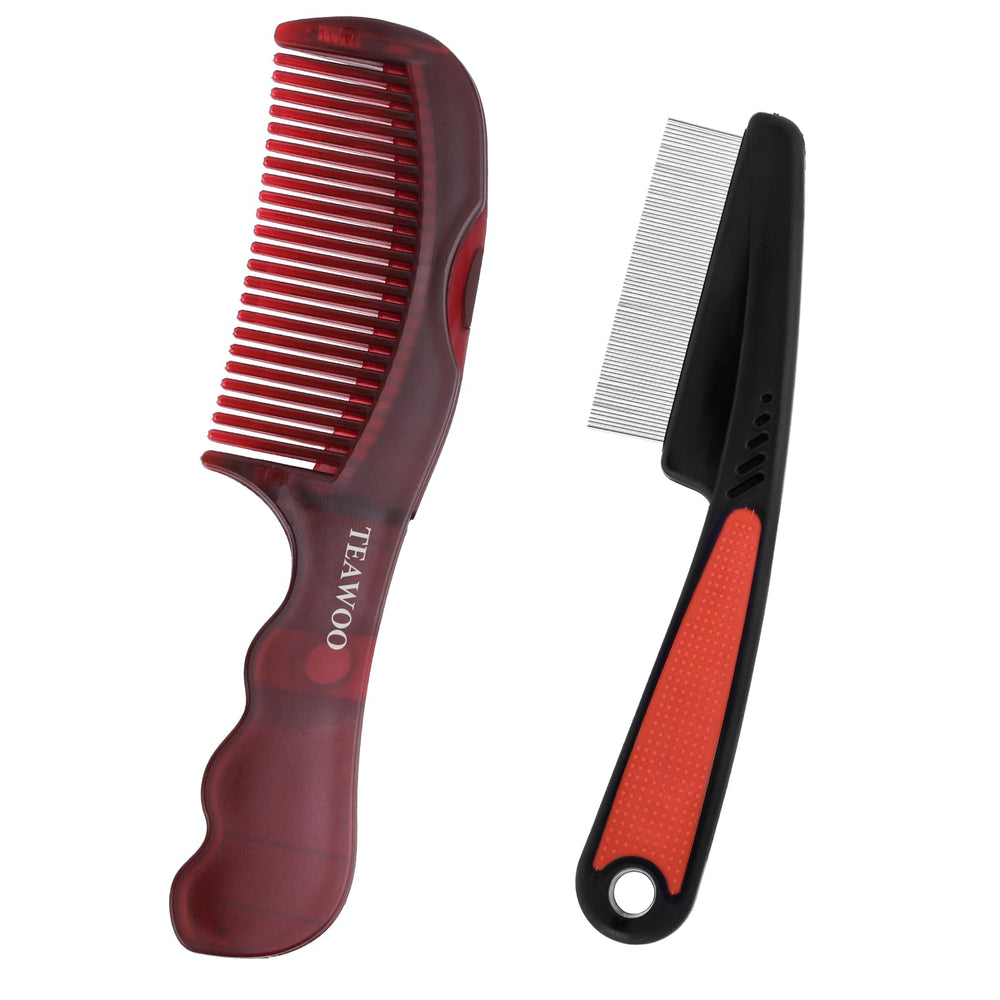 TEAWOO dandruff comb travel kit for on-the-go scalp care and oil capture