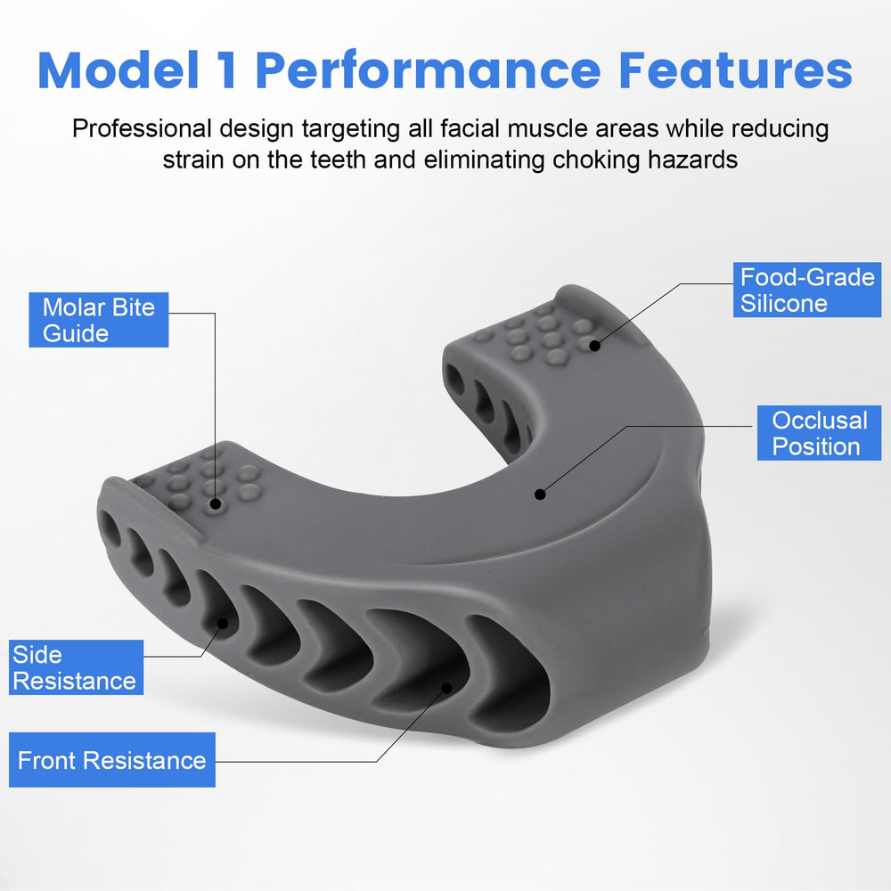 TEAWOO ejercitador de mandíbula modelo 2, resistencia 50 libras para entrenamiento intermedio