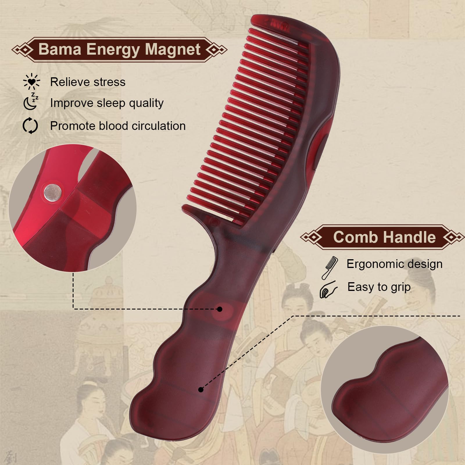 TEAWOO ergonomic handle design provides comfortable grip during grooming