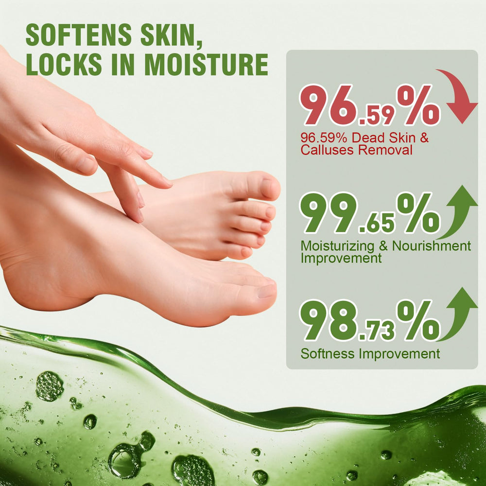 TEAWOO foot mask on feet showing spa like home foot care