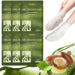 TEAWOO foot mask with shea butter for deep hydration and smoother heels