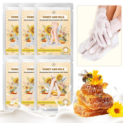 TEAWOO mascarilla hidratante para manos y pies: piel suave y nutrida