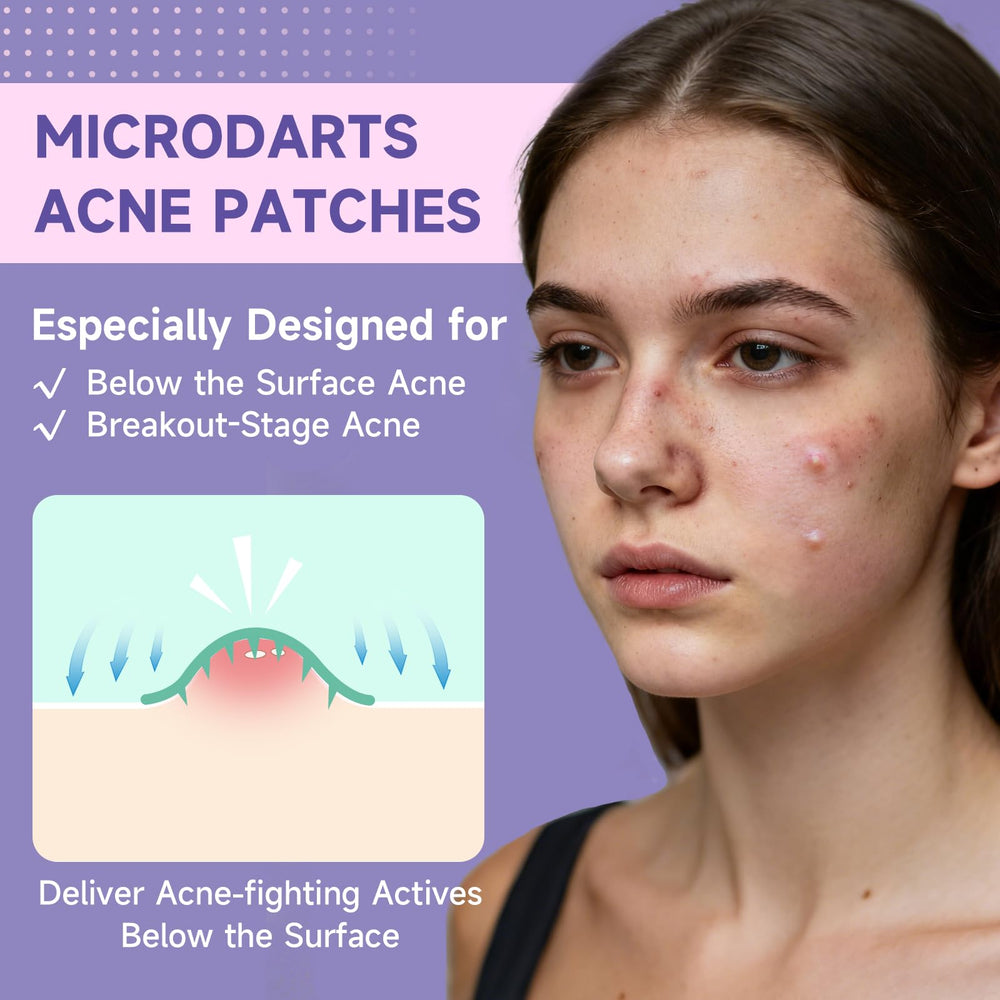 Parches TEAWOO con diseño multiforma rosado para diferentes áreas del rostro