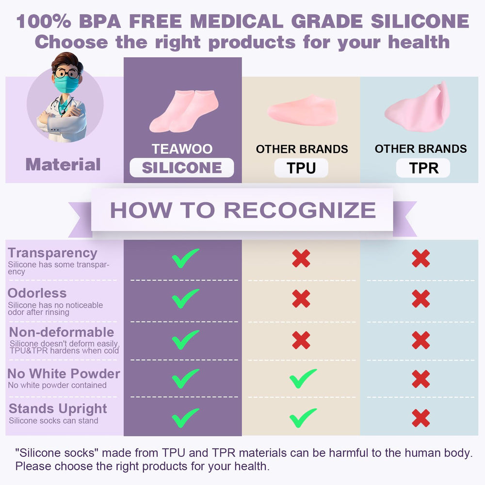 Bedtime relaxation with TEAWOO silicone socks for moisture
