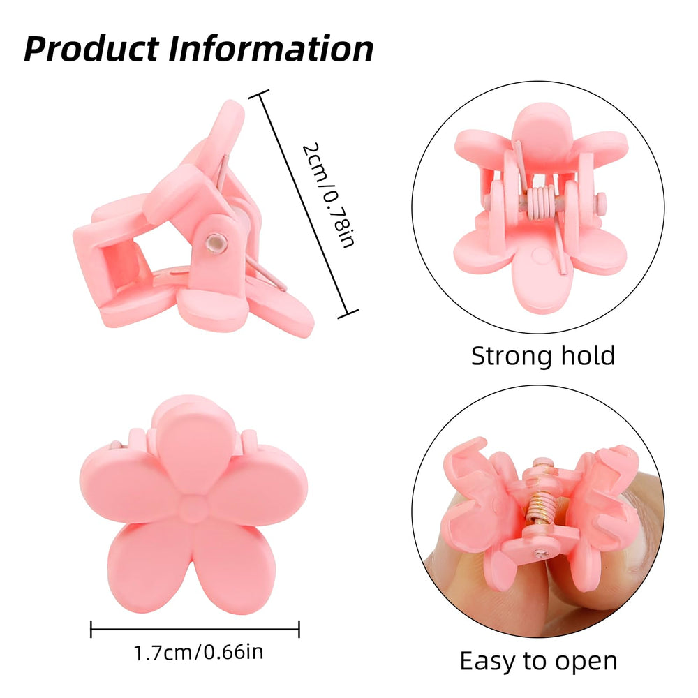 TEBIEKOY clip flor mini colorido ideal para estilos divertidos en cualquier ocasión.
