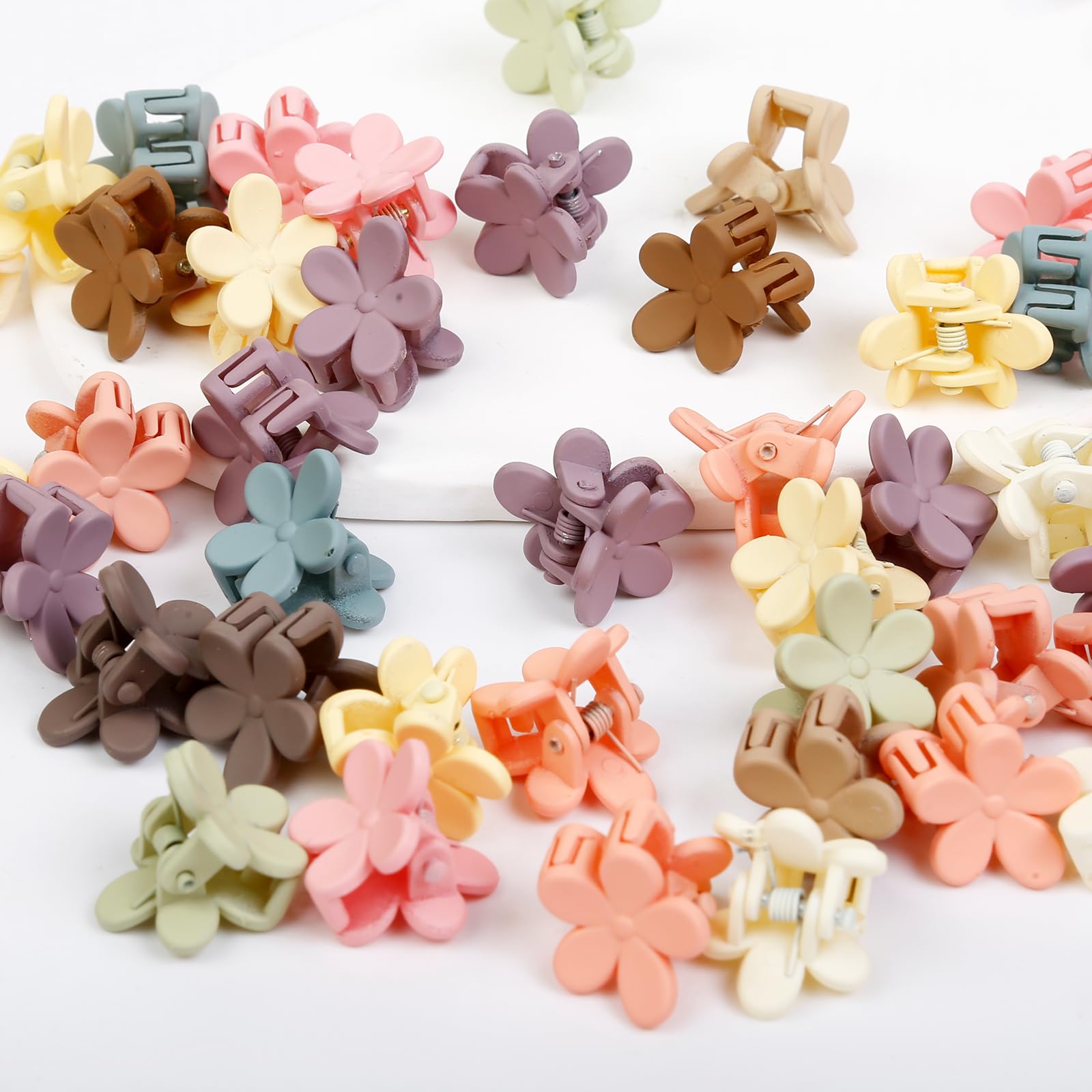 TEBIEKOY clip flor mini para cabello fino o grueso, sin importar el grosor.