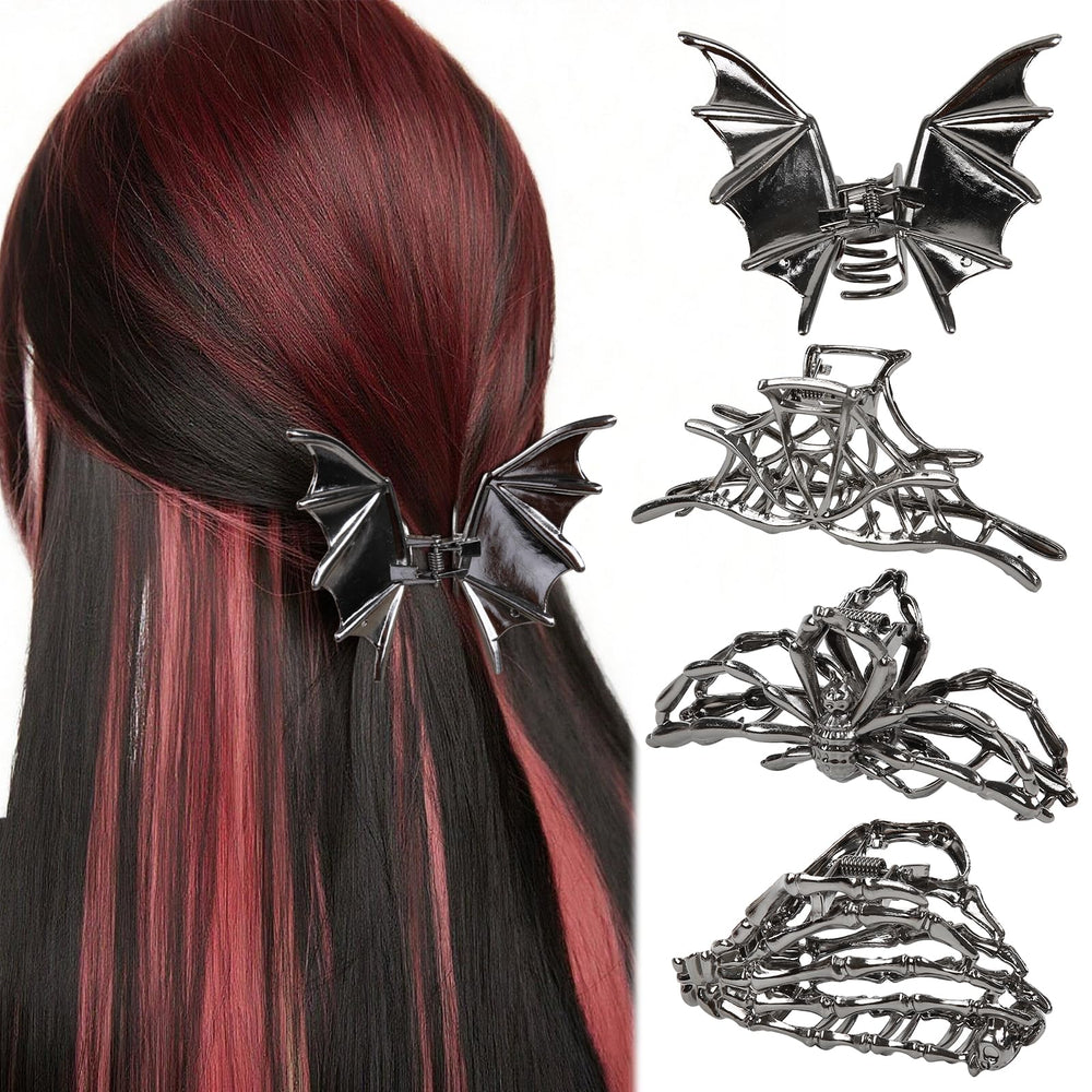 TEBIEKOY clip red de arana para peinado con estilo gotico duradero.