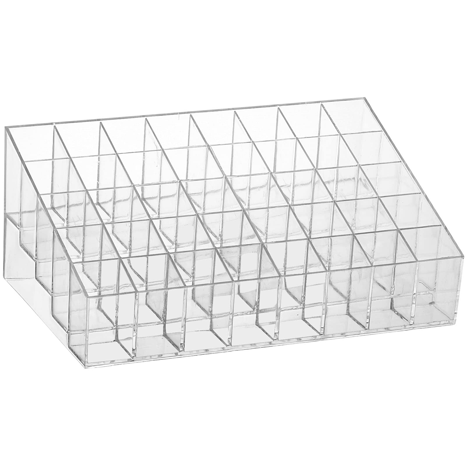 Tecbeauty 40 Grids Lipsticks Holder, front view, organized vanity display